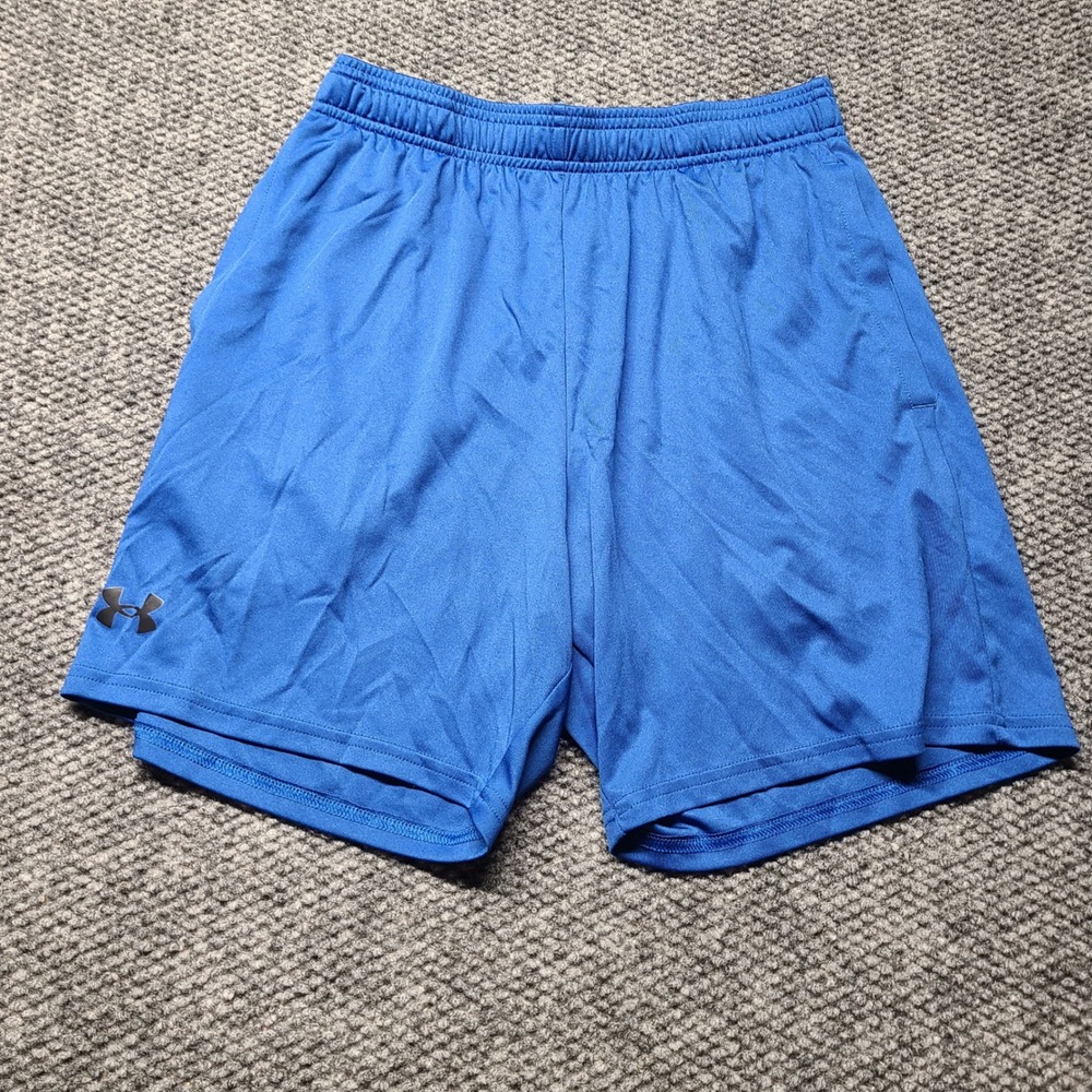 Under Armour Mens Royal Blue Loose Fit Athletic Gym Shorts Small S/P/CH